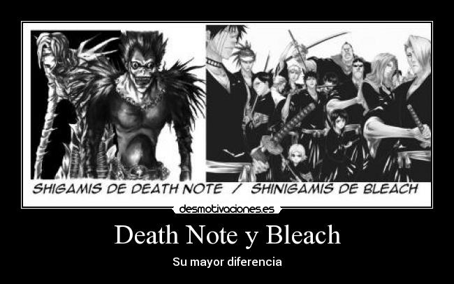 Death Note y Bleach -