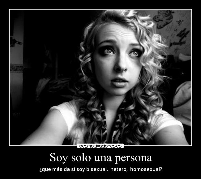 Soy solo una persona -