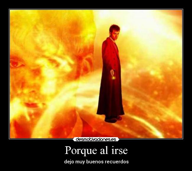 Porque al irse -