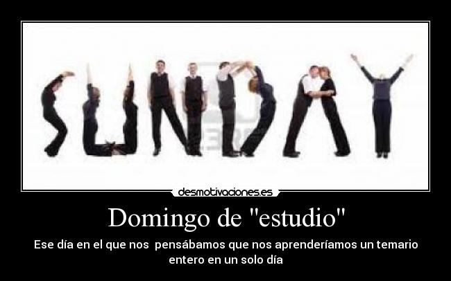Domingo de estudio - 