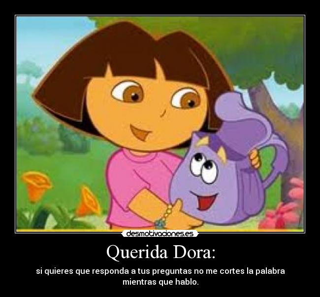 Querida Dora: -