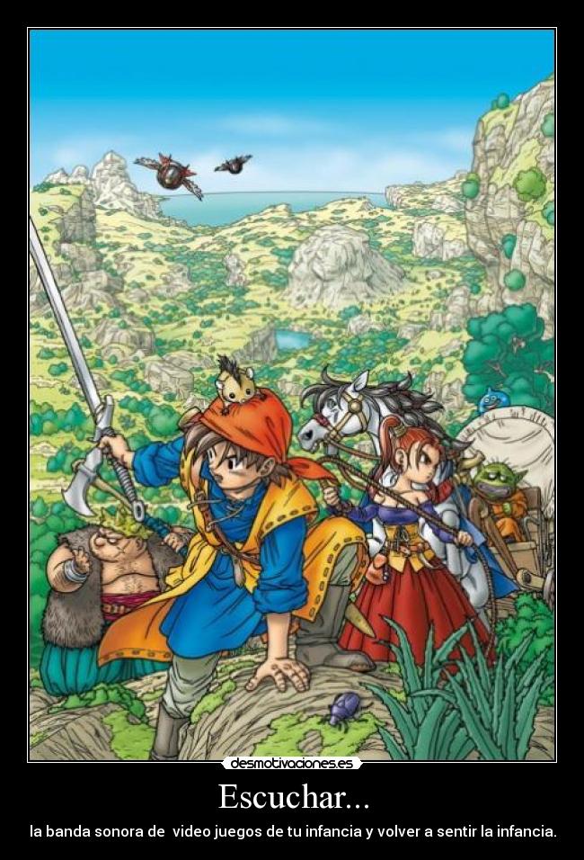 Escuchar... - la banda sonora de  video juegos de tu infancia y volver a sentir la infancia.