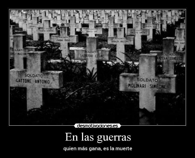 En las guerras -