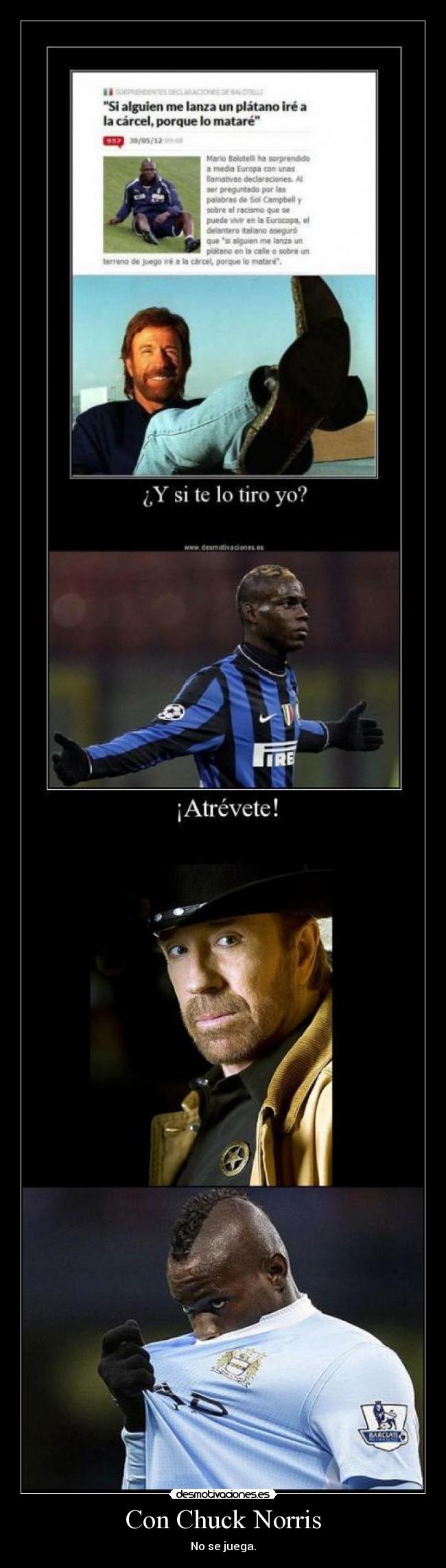 Con Chuck Norris - No se juega.