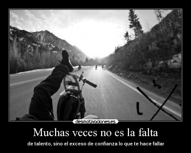 Muchas veces no es la falta - 