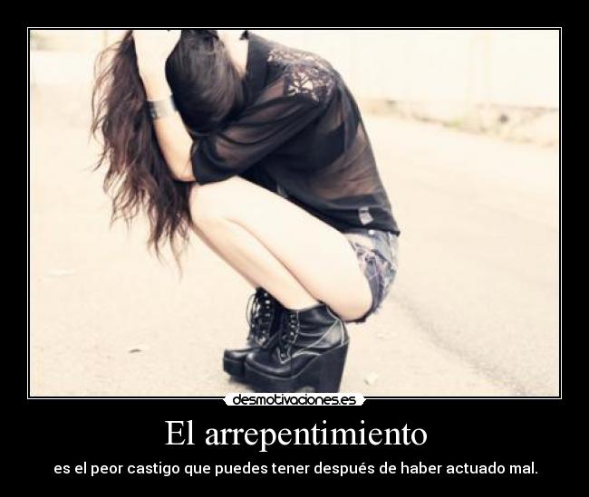 El arrepentimiento -