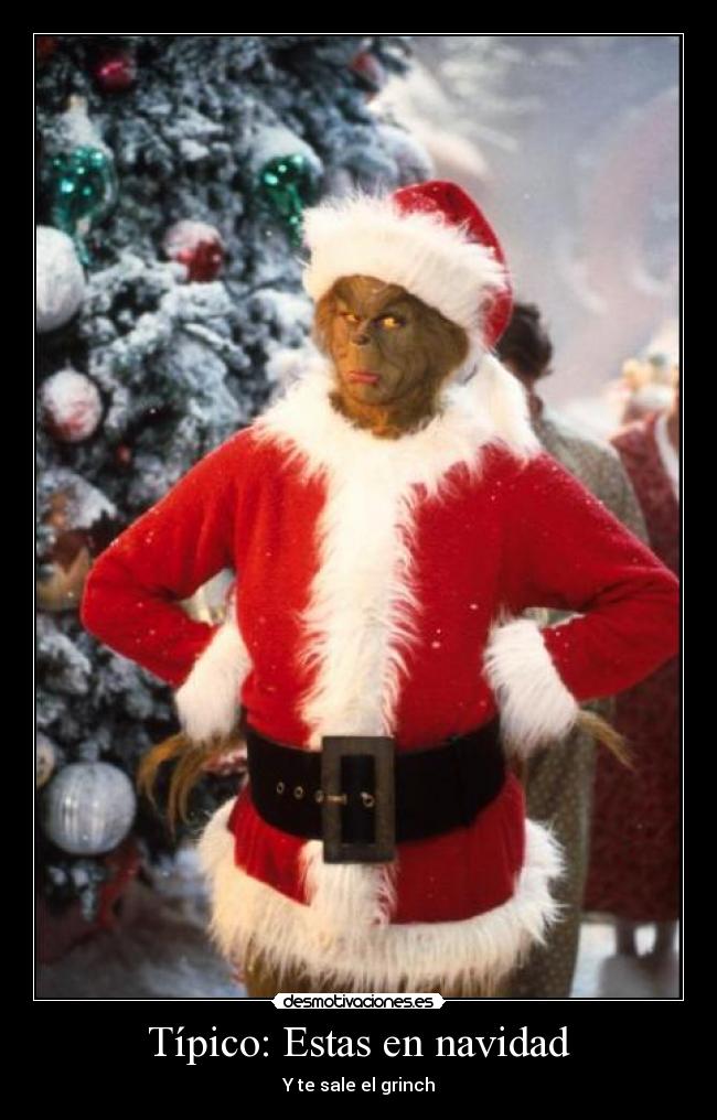 Típico: Estas en navidad - Y te sale el grinch