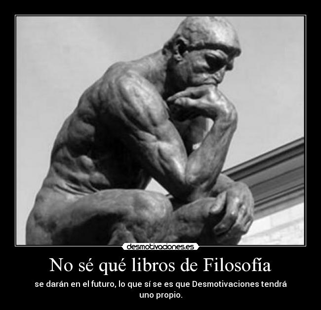No sé qué libros de Filosofía -