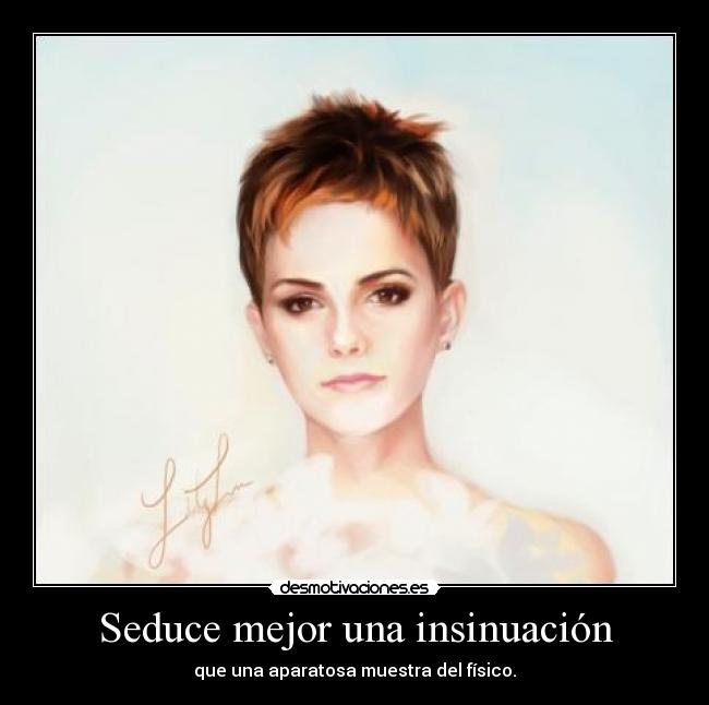 carteles emma waston insinuarse coqueteo fisico desmotivaciones