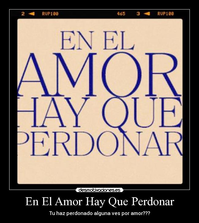 En El Amor Hay Que Perdonar -