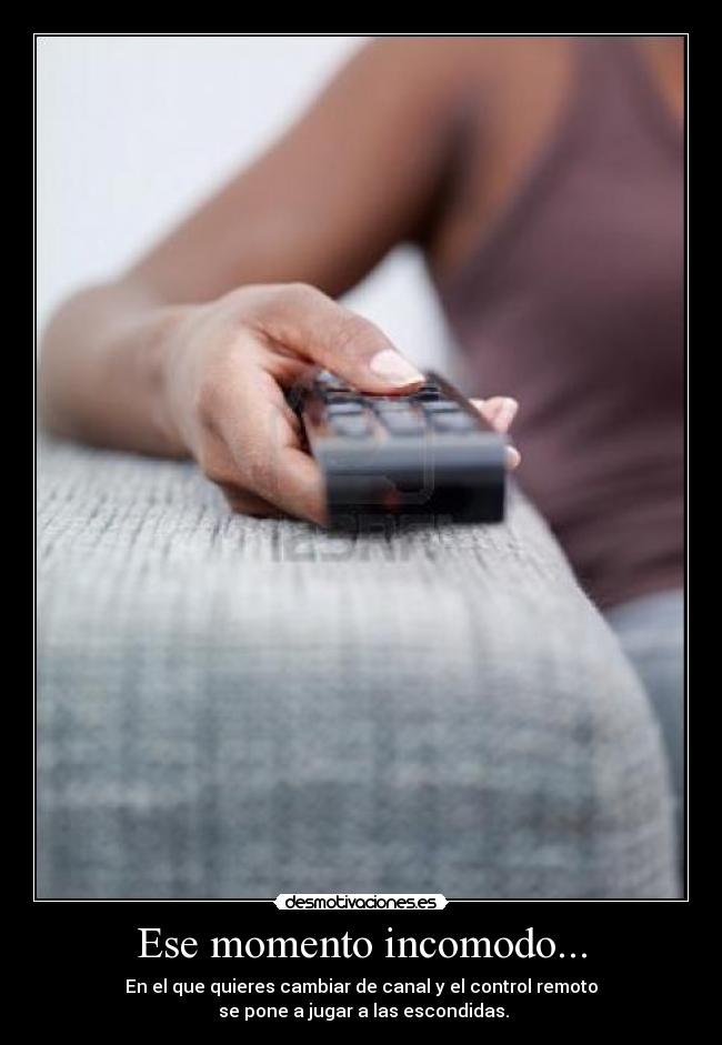 Ese momento incomodo... -