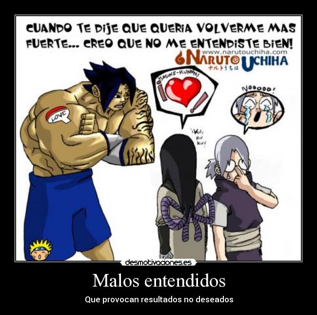 Malos entendidos - Que provocan resultados no deseados