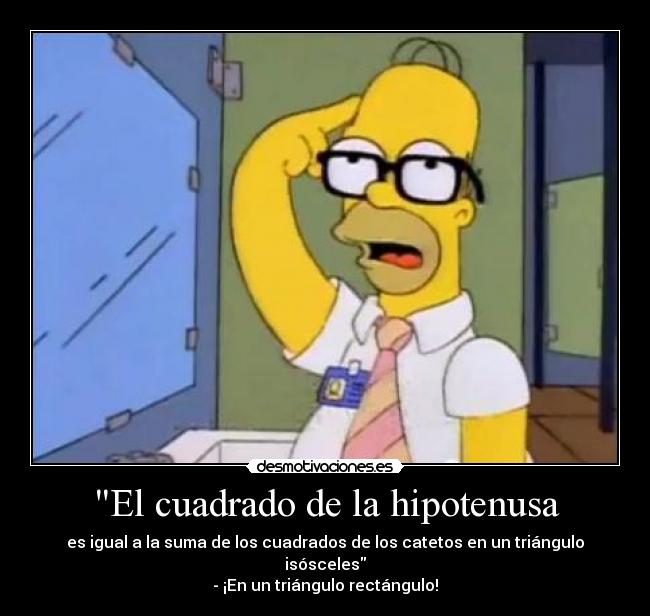 El cuadrado de la hipotenusa -