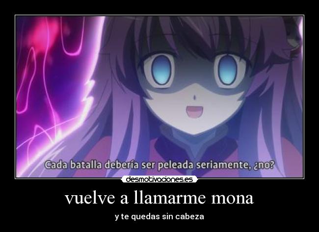 vuelve a llamarme mona - 