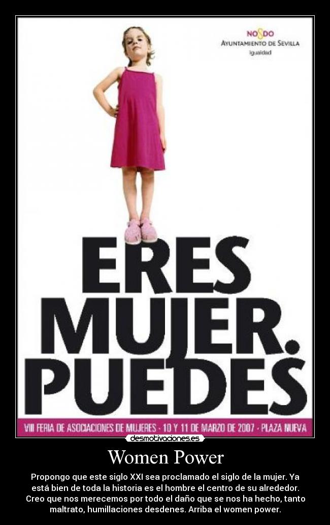 carteles women power sorfilms feminismo desmotivaciones