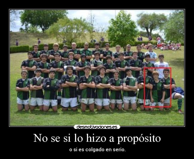 No se si lo hizo a propósito - o si es colgado en serio.