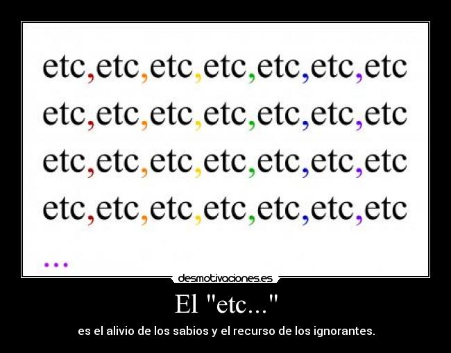 El etc... - 