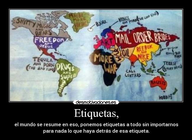 Etiquetas, - 