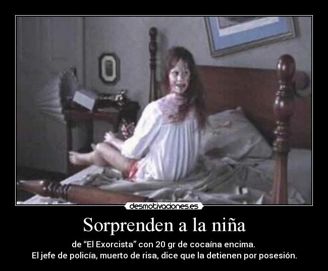 Sorprenden a la niña -