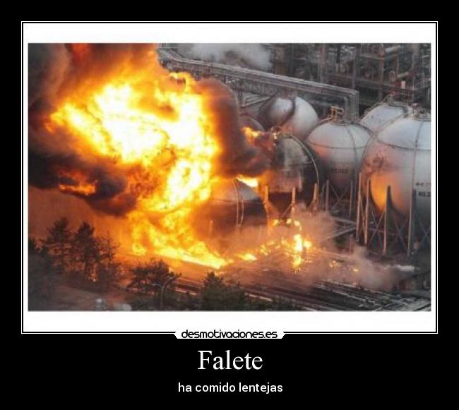 Falete - ha comido lentejas