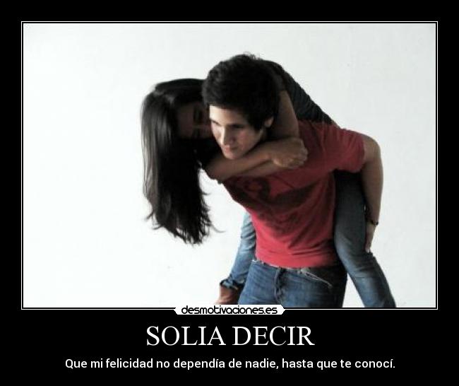 SOLIA DECIR -