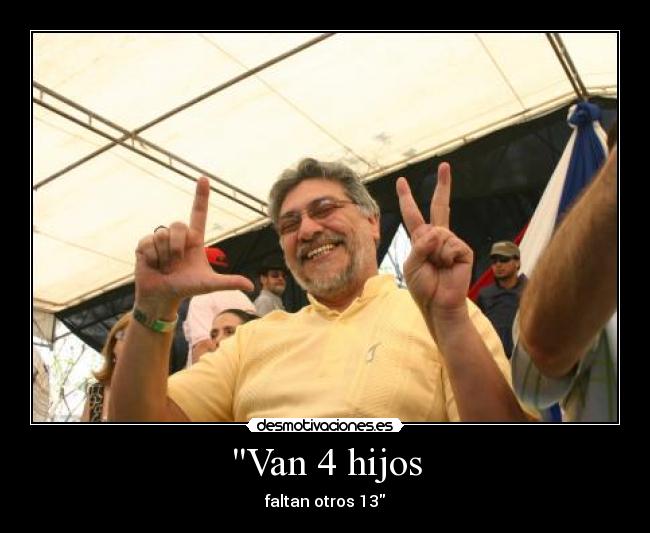 Van 4 hijos - faltan otros 13