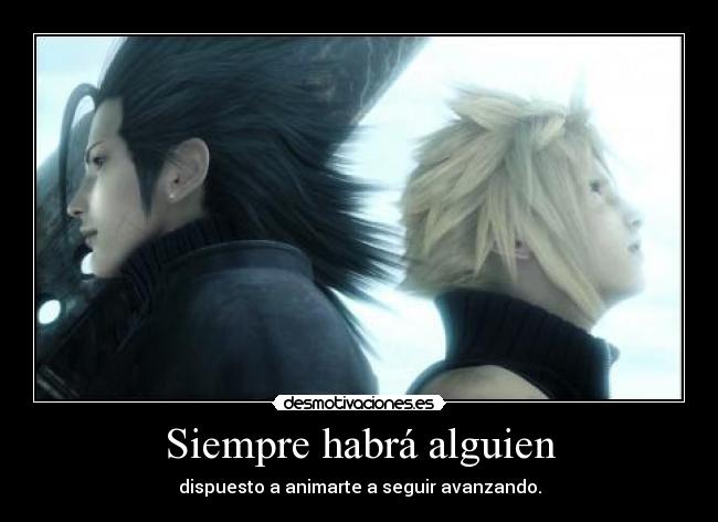 carteles zack fair cloud strife advent children imagen original era demasiado blanca desmotivaciones