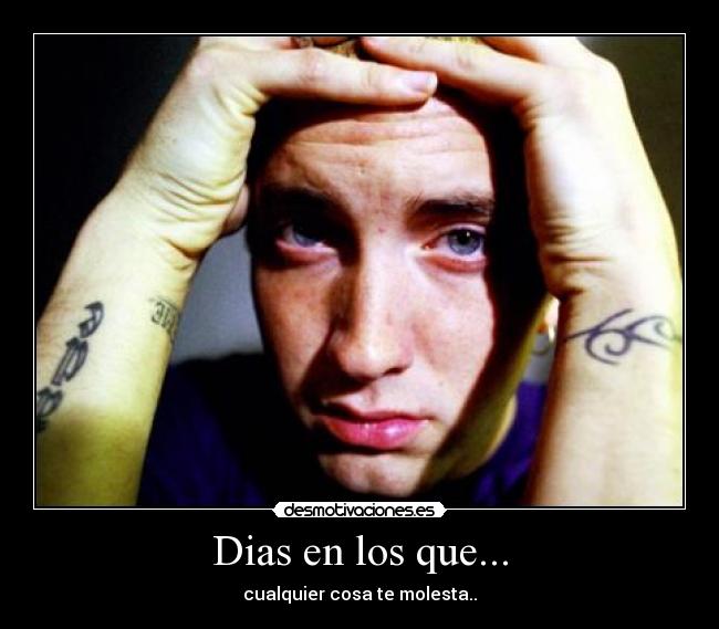 Dias en los que... - cualquier cosa te molesta..
