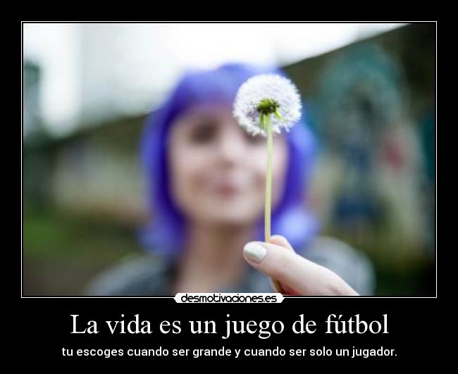 La vida es un juego de fútbol - 