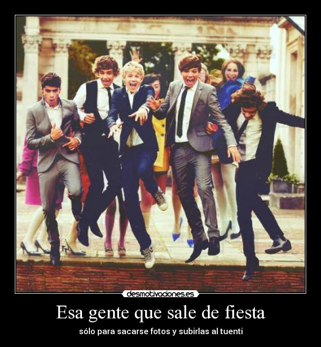 Esa gente que sale de fiesta - sólo para sacarse fotos y subirlas al tuenti