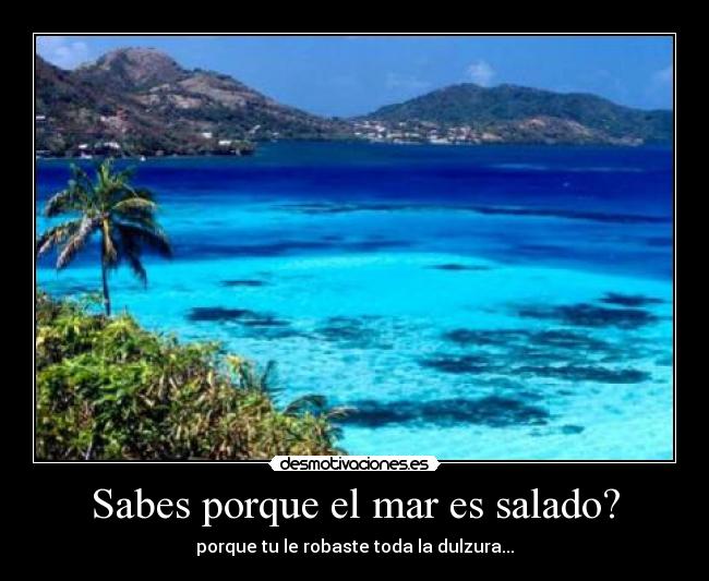 Sabes porque el mar es salado? - 