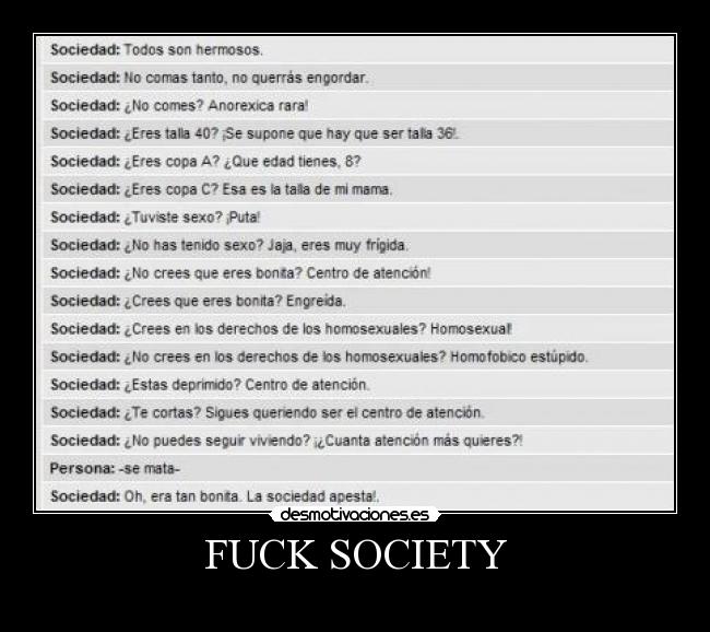 FUCK SOCIETY - 