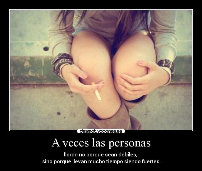 A veces las personas -