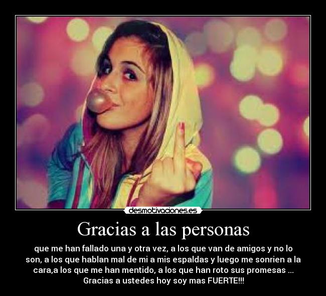 Gracias a las personas - 