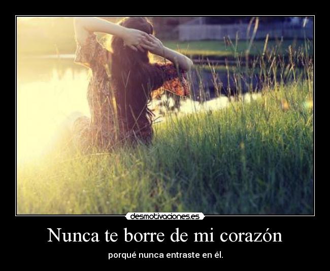 Nunca te borre de mi corazón -
