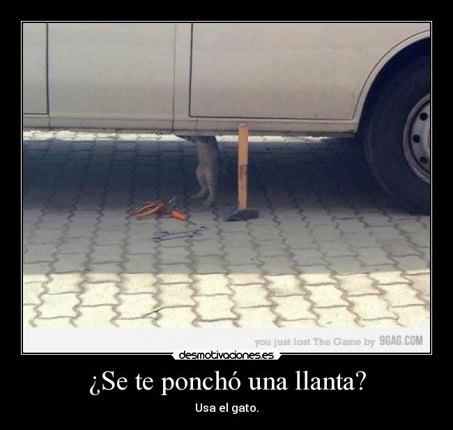 ¿Se te ponchó una llanta? - 