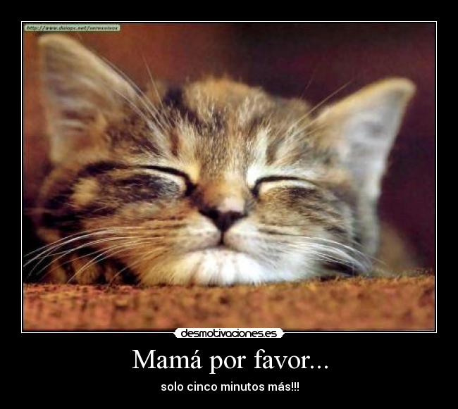Mamá por favor... -