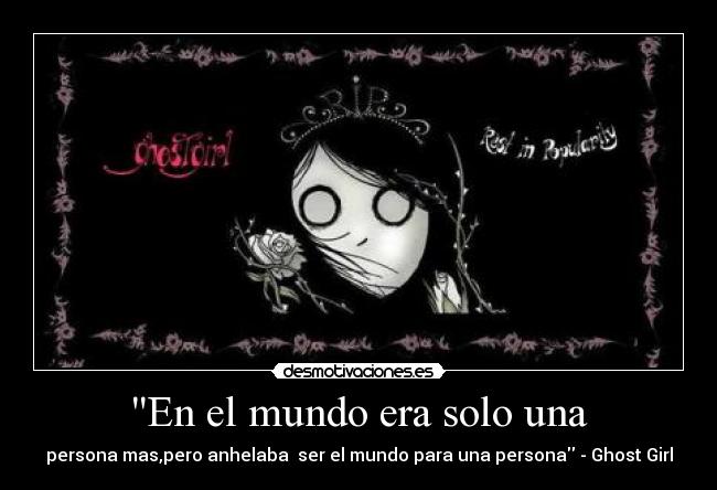 En el mundo era solo una -