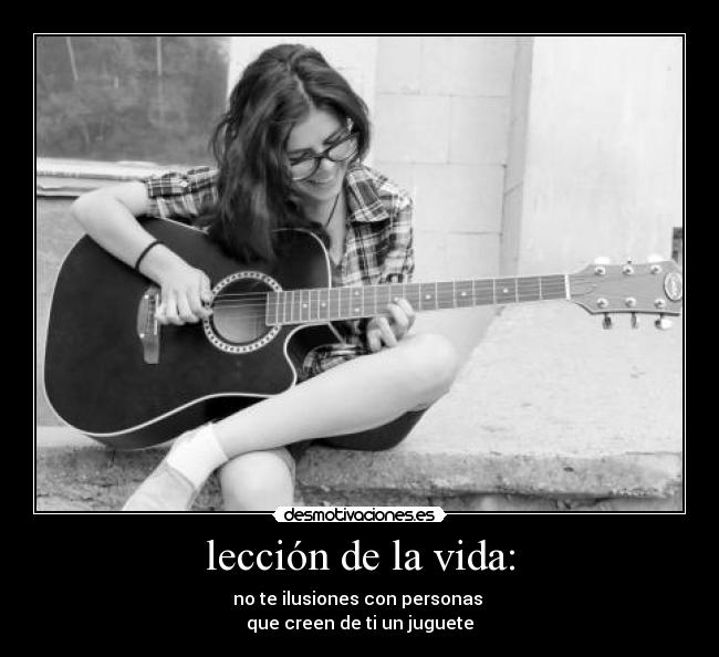 lección de la vida: - 