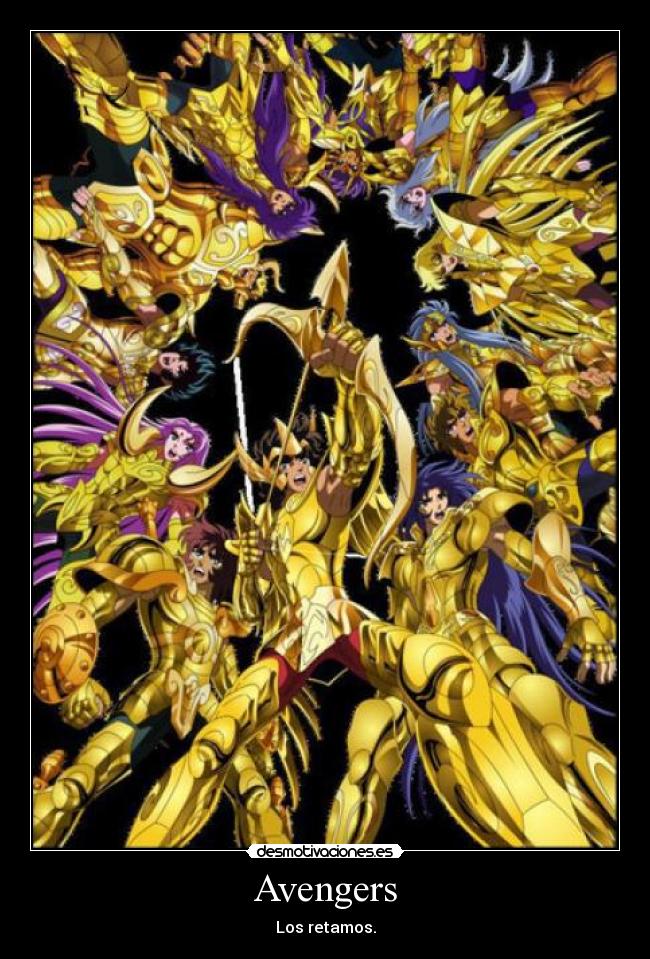 carteles saint seiya caballeros dorados anime desmotivaciones