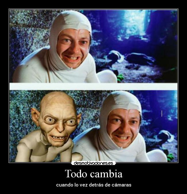 carteles gollum andy serkis desmotivaciones