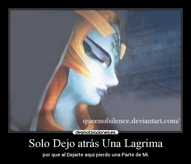 Solo Dejo atrás Una Lagrima -