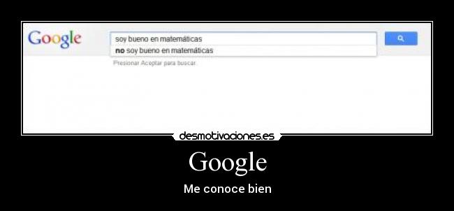 Google - Me conoce bien