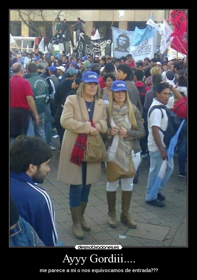 Ayyy Gordiii.... - me parece a mi o nos equivocamos de entrada???