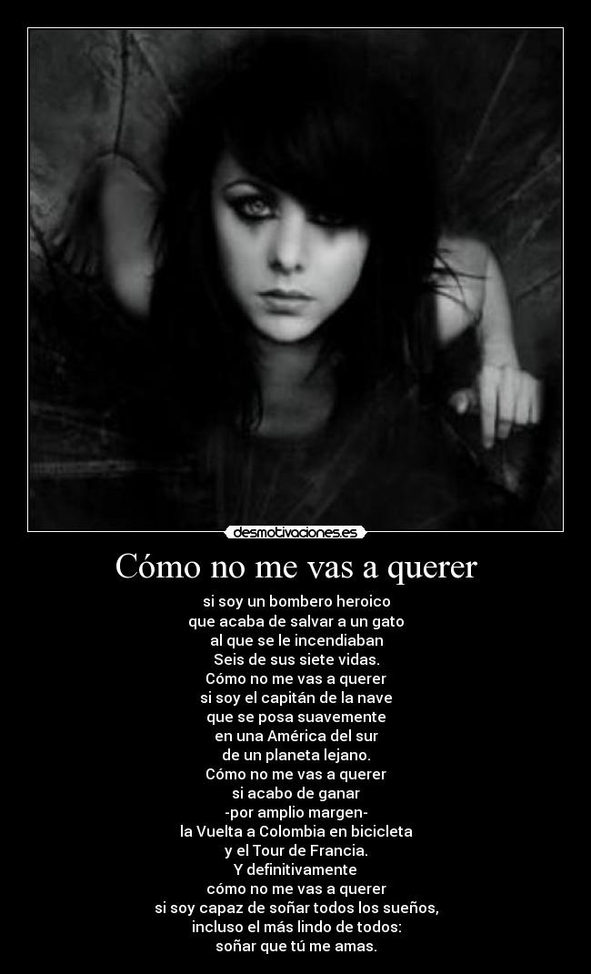 Cómo no me vas a querer -