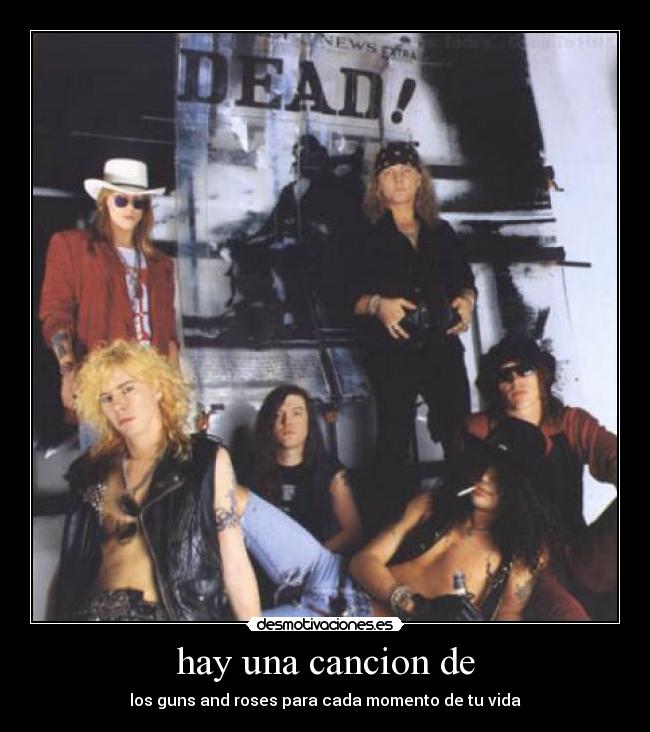carteles guns and roses musica desmotivaciones