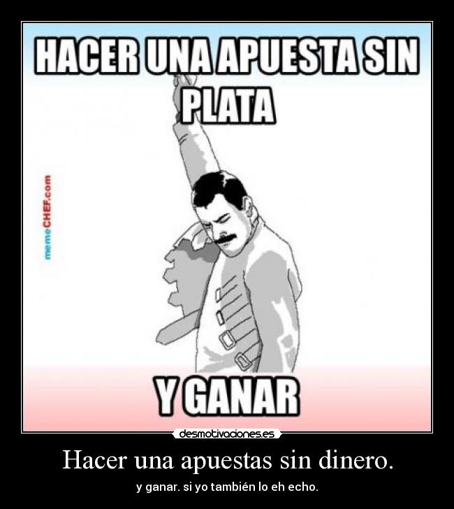 Hacer una apuestas sin dinero. - y ganar. si yo también lo eh echo.