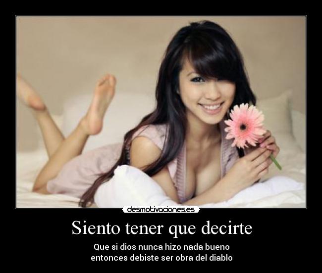 Siento tener que decirte -