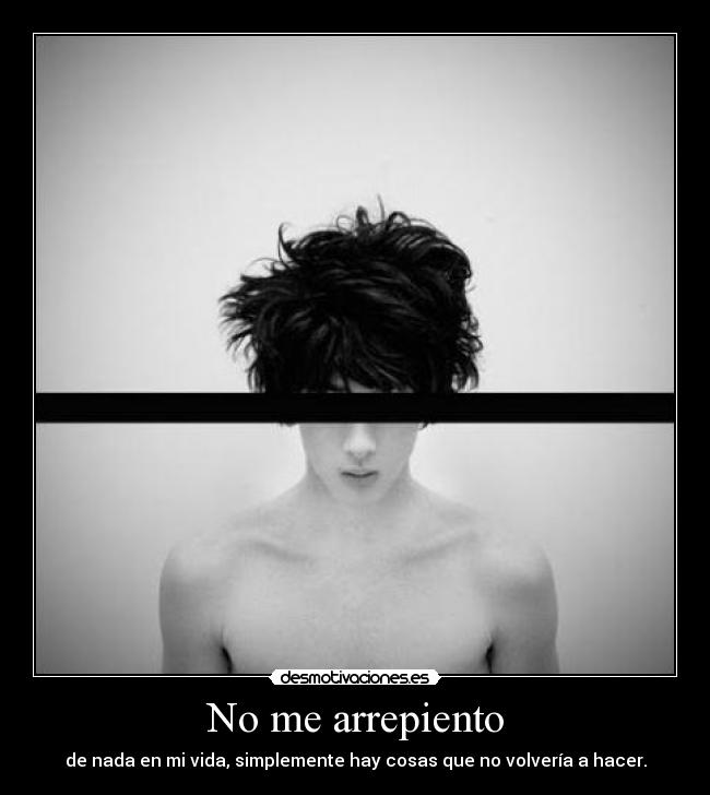 No me arrepiento - 