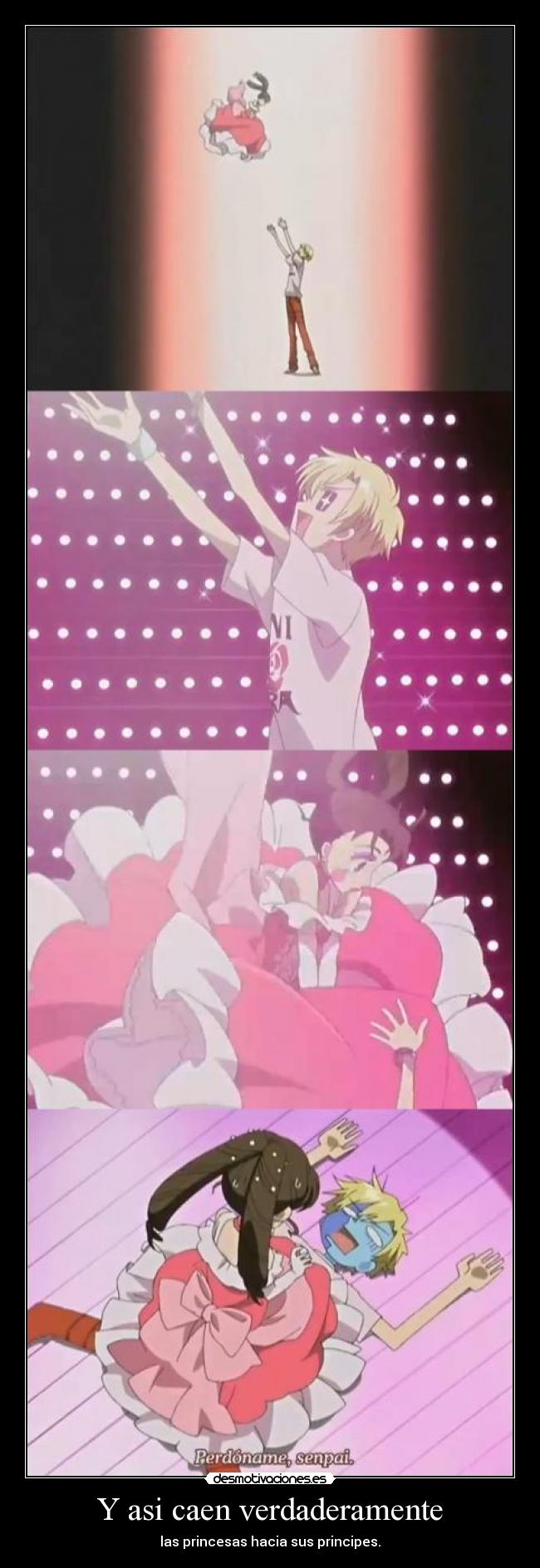 Y asi caen verdaderamente - las princesas hacia sus principes.